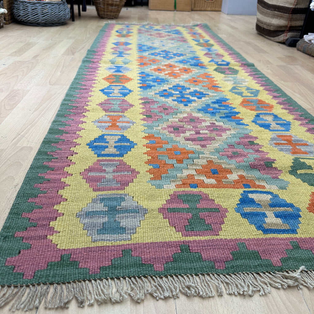 Persisk Kelim Løber – 85 × 240 cm – 100% Uld
